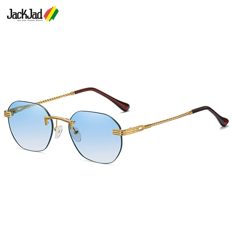 

Солнцезащитные очки JackJad женские, без оправы, градиентные, винтажные, классические, 8083