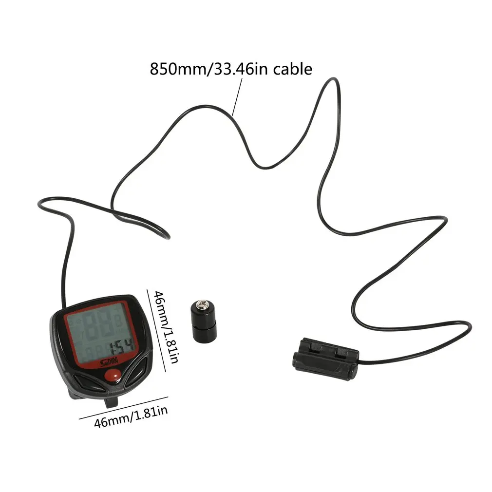 Водонепроницаемый ЖК Дисплей велосипедный компьютер одометр спидометр зеленая