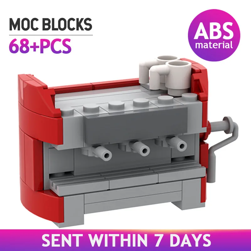 

MOC Drink Coffee Machine Building Block Home Decoration Coffee Maker Model Educational Bricks Toys For Children Birthday Gifts