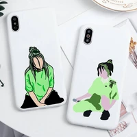 personality singer girl phone cases for iphone 12 11 pro max mini xs 8 7 6 6s plus x se 2020 xr candy white silicone cover