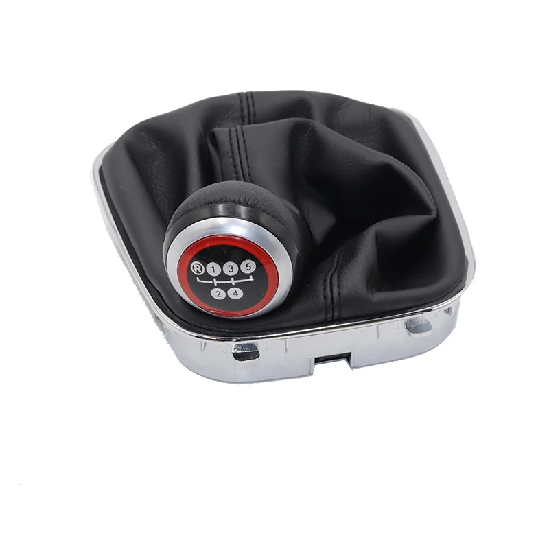 Для VW POLO 2011 2012 2013 5/6 Скорость автомобильная ручка переключения передач рычаг Противопыльный чехол Крышка - Название цвета: 5 speed 1 pair