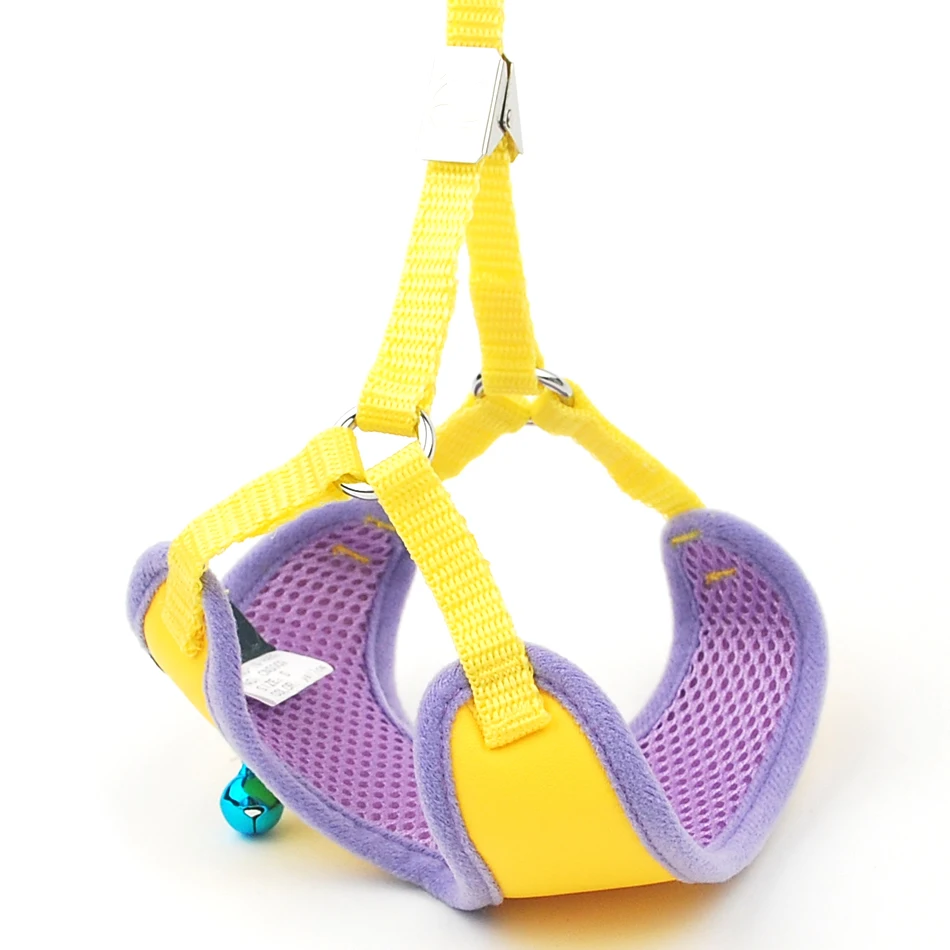 Мягкая шлейка для домашних питомцев с колокольчиком защитный ошейник