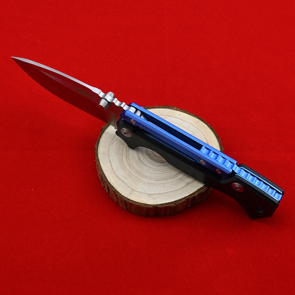 Jual Pisau Saku M390 Lipat Pisau Paduan Aluminium Pisau EDC Outdoor Camping Berburu Survival Pisau Untuk Taktis Pertahanan Diri AD15