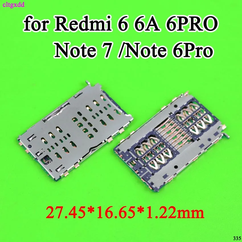 2X Разъем для считывания sim карт разъем держателя лотка Xiaomi MiPad 4 plus Tablet redmi 6 6A 6Pro Note7