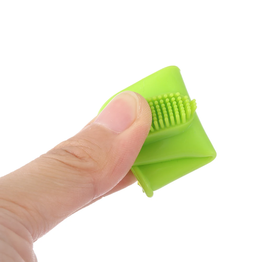 1 шт. супер мягкая надеваемая на палец зубная щетка для домашних животных Тедди