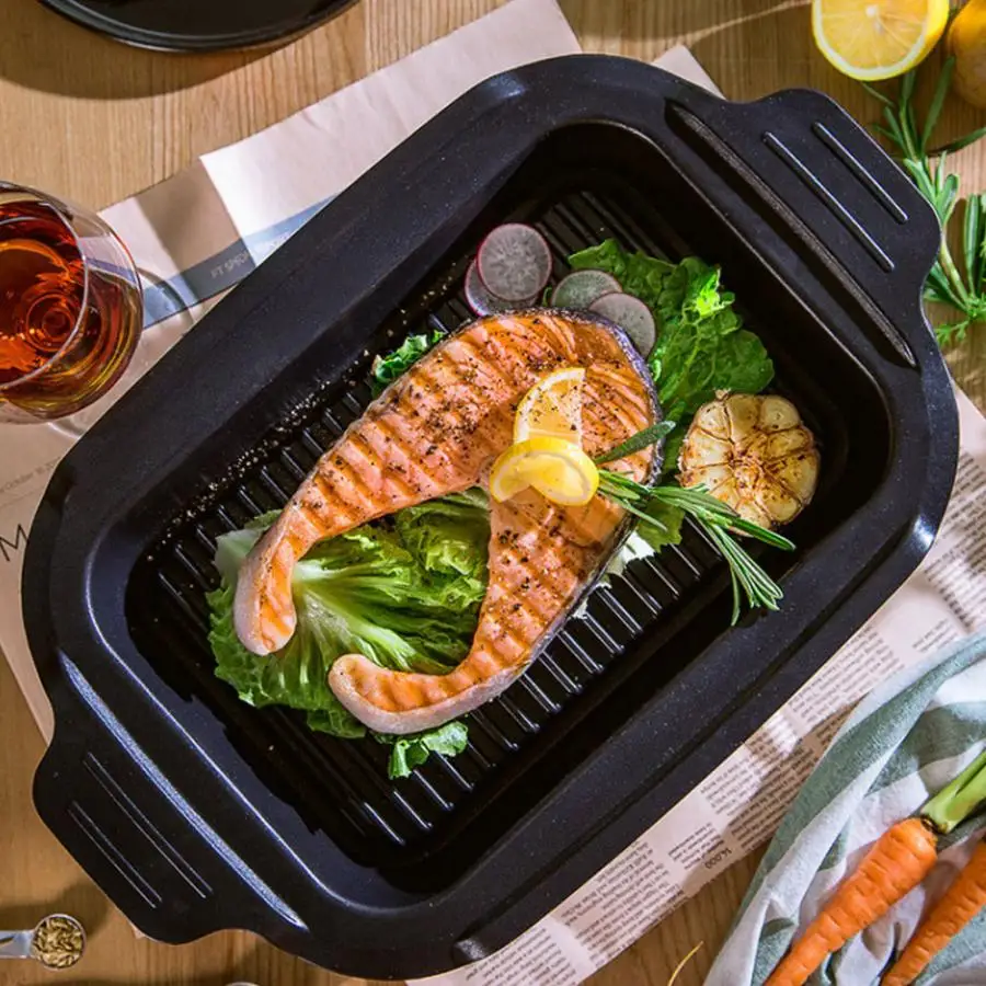 Многофункциональная кухонная антипригарная сковорода для барбекю гриль