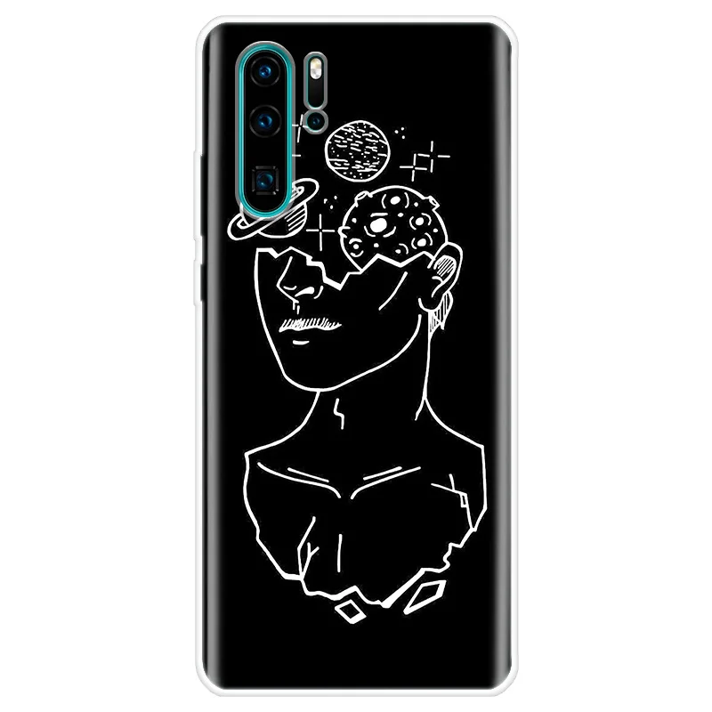 

Black Text Case For Huawei P40 Lite P10 P20 P30 Pro P Smart Z Y5 Y6 Y7 2019 Mate 20 Lite Back Cover For Honor 8S 10 20 Lite Case