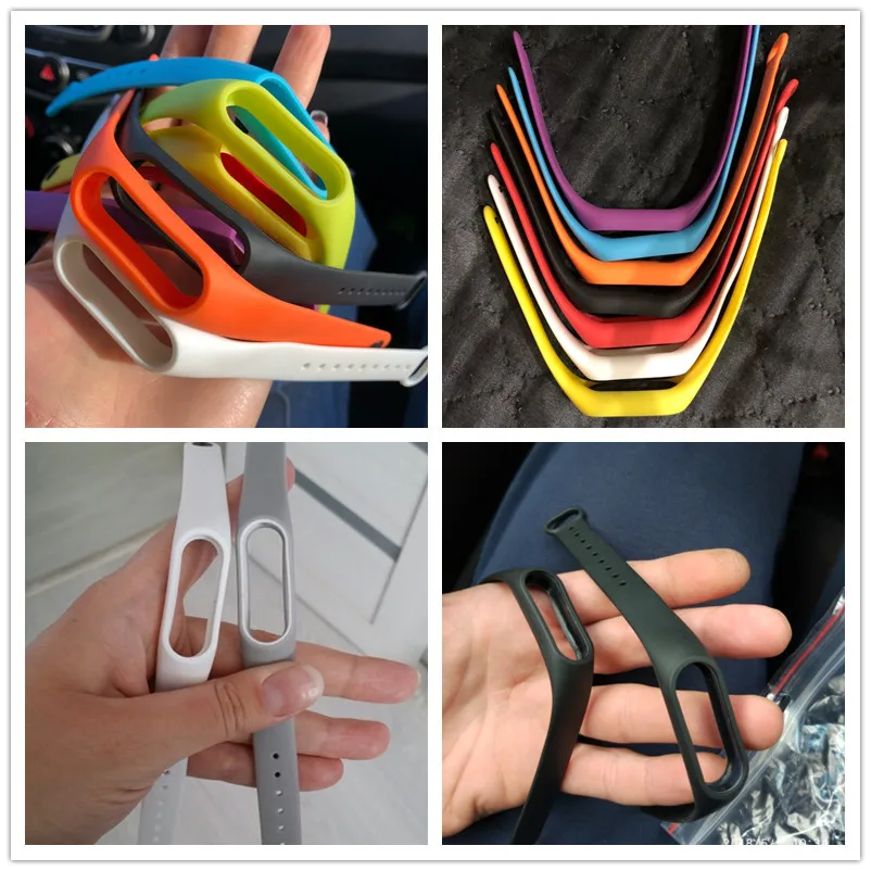 1 шт. для Xiaomi mi band 2 наручный ремень силиконовый цветной браслет для mi Band умный Браслет для Xiao mi Band 2 аксессуары