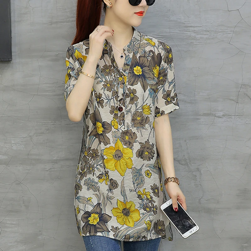 2021 модная шифоновая Женская одежда с коротким рукавом размера плюс женская