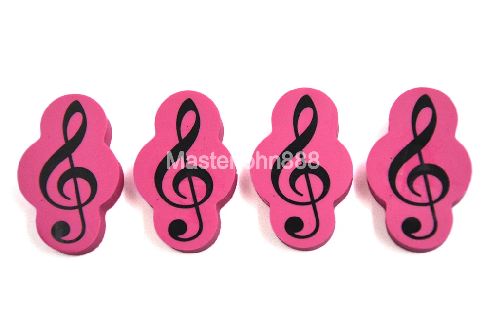 4 шт черный/розовое музыкальное пианино скрипичный ключ в виде скрипичного ключа
