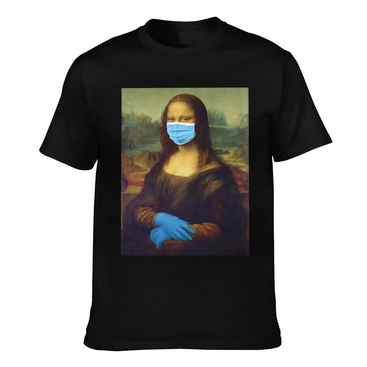 

Mona Lisa T Shirt Vintage Classic 100 Percent Cotton T-Shirt Oversized Print Tee Shirt Male