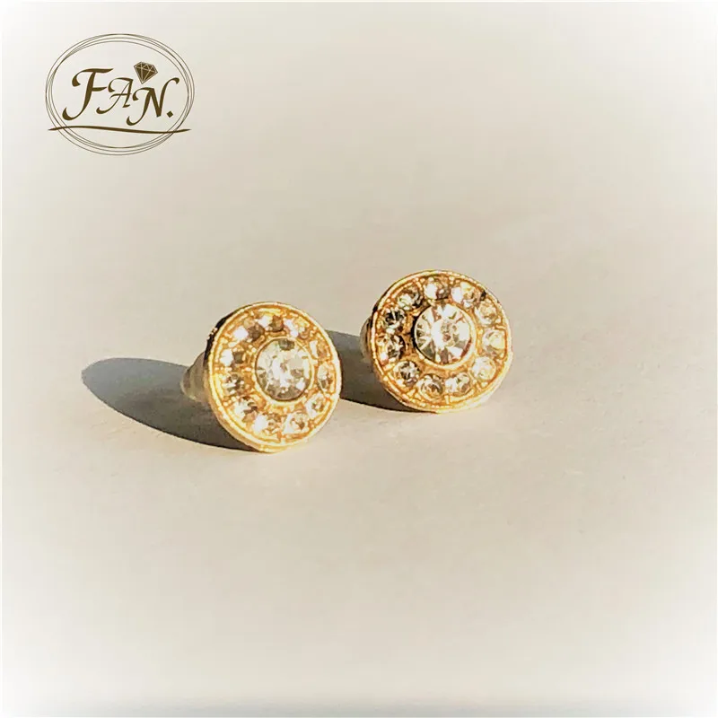 Новые классические маленькие модные серьги-гвоздики для девушек и женщин в