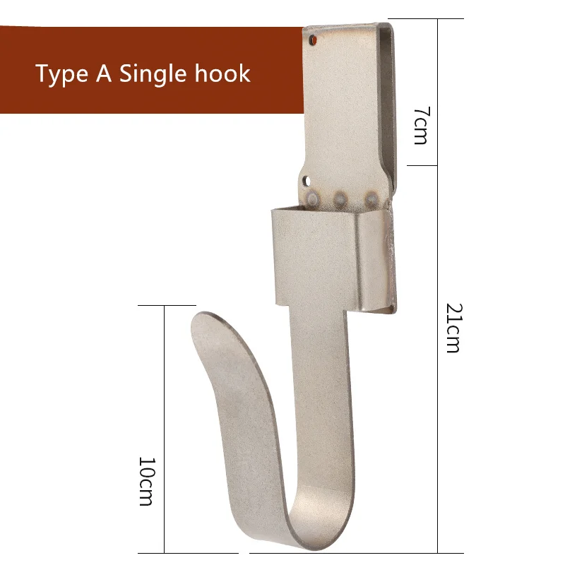 Type A single hook Полка крюк деревообрабатывающий электрический ключ крючок вешалка многофункциональный кронштейн из нержавеющей стали кронштейн - Цвет: Type A single hook