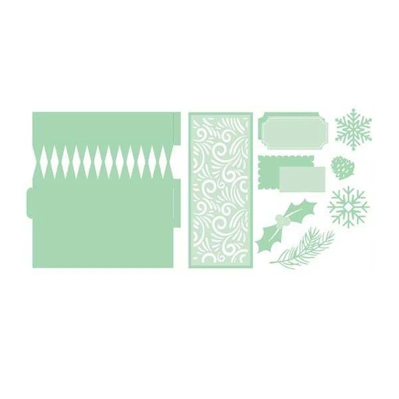 Рождественская тема Подарочная коробка разделочные штампы домик конфетная