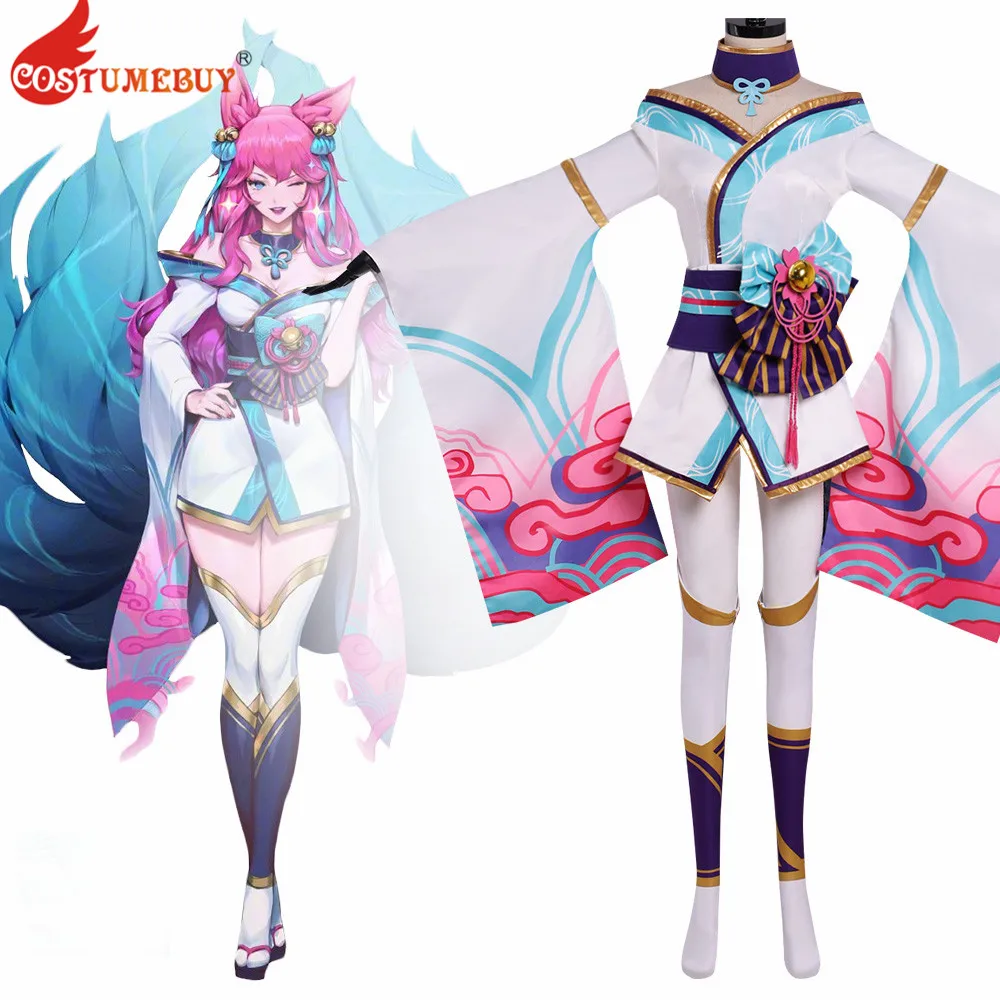 

Женский костюм для косплевечерние LOL Spirit Blossom Ahri L921