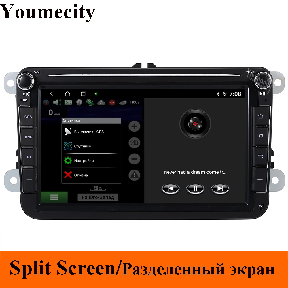 4 грамма Android 9,0 автомобильный DVD видео плеер для VW Tiguan Transporter Passat Touran EOS Golf Caddy Scirocco Jetta Bora с gps радио