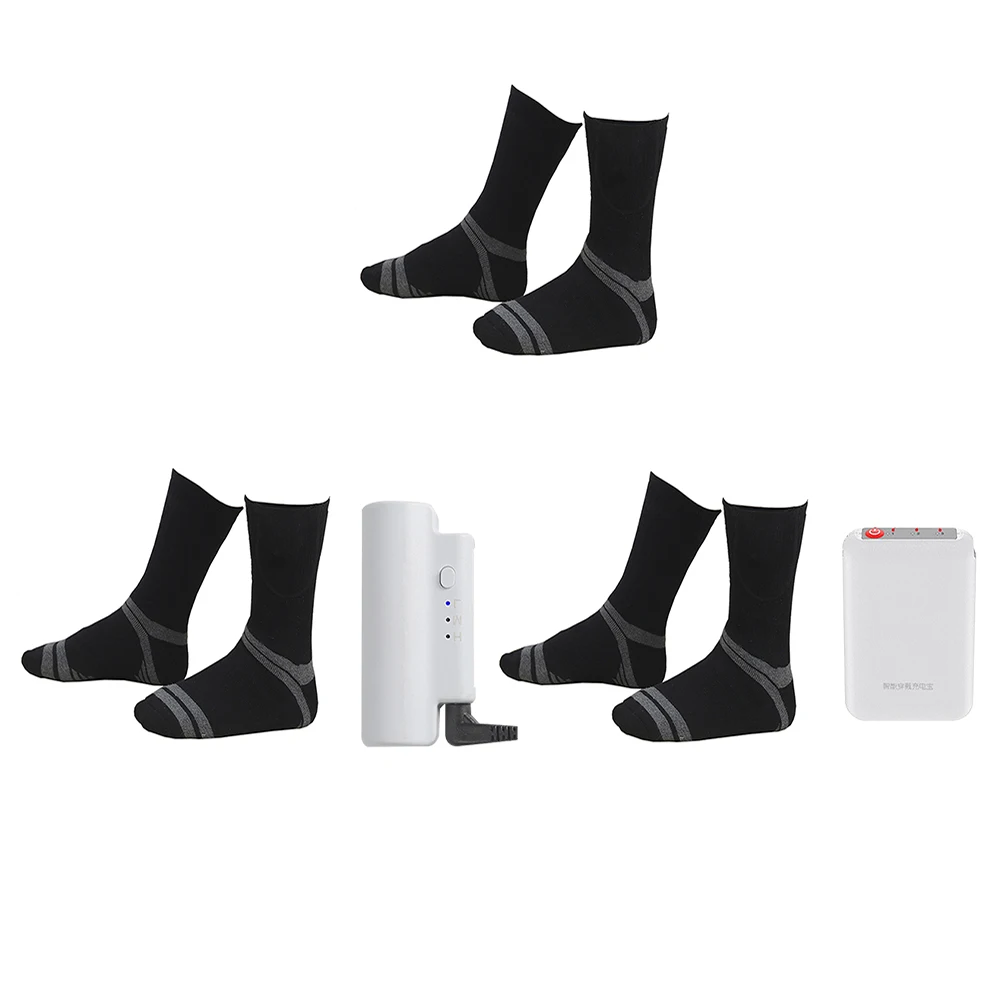 

Носки с подогревом унисекс, носки с электрическим подогревом, зимние термоноски с перезаряжаемой батареей для мужчин и женщин, обувь