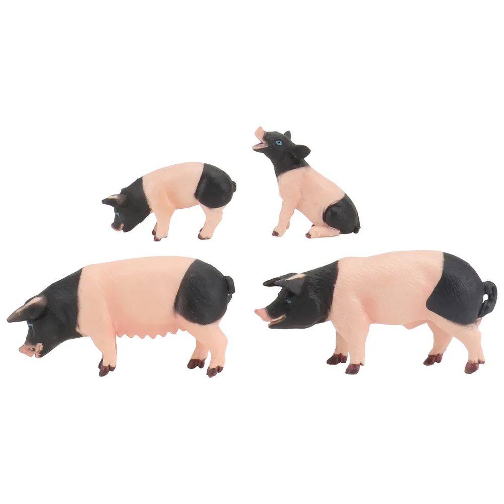 

4Pcs Creative Model Household Poultry Model Toys Simulation Model Decor