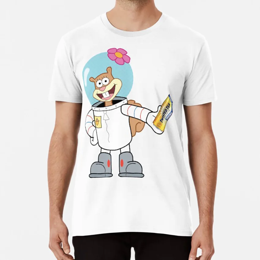 Песчаные Щеки скрученная чайная футболка бикини снизу песчаная Губка Боб