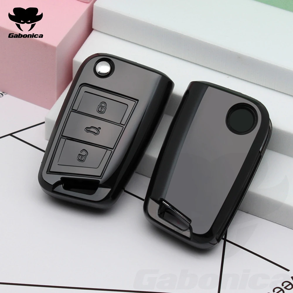 

Новый мягкий чехол для автомобильного ключа из ТПУ, чехол для Volkswagen VW Golf 7 mk7 Seat Ibiza Leon FR 2 Altea Aztec, брелок для ключей, аксессуары