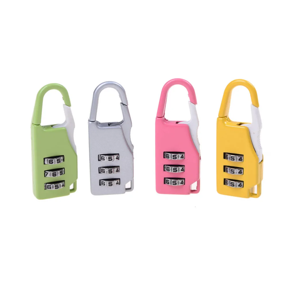 3 мини циферблат цифра код пароль Комбинация замок безопасности путешествия
