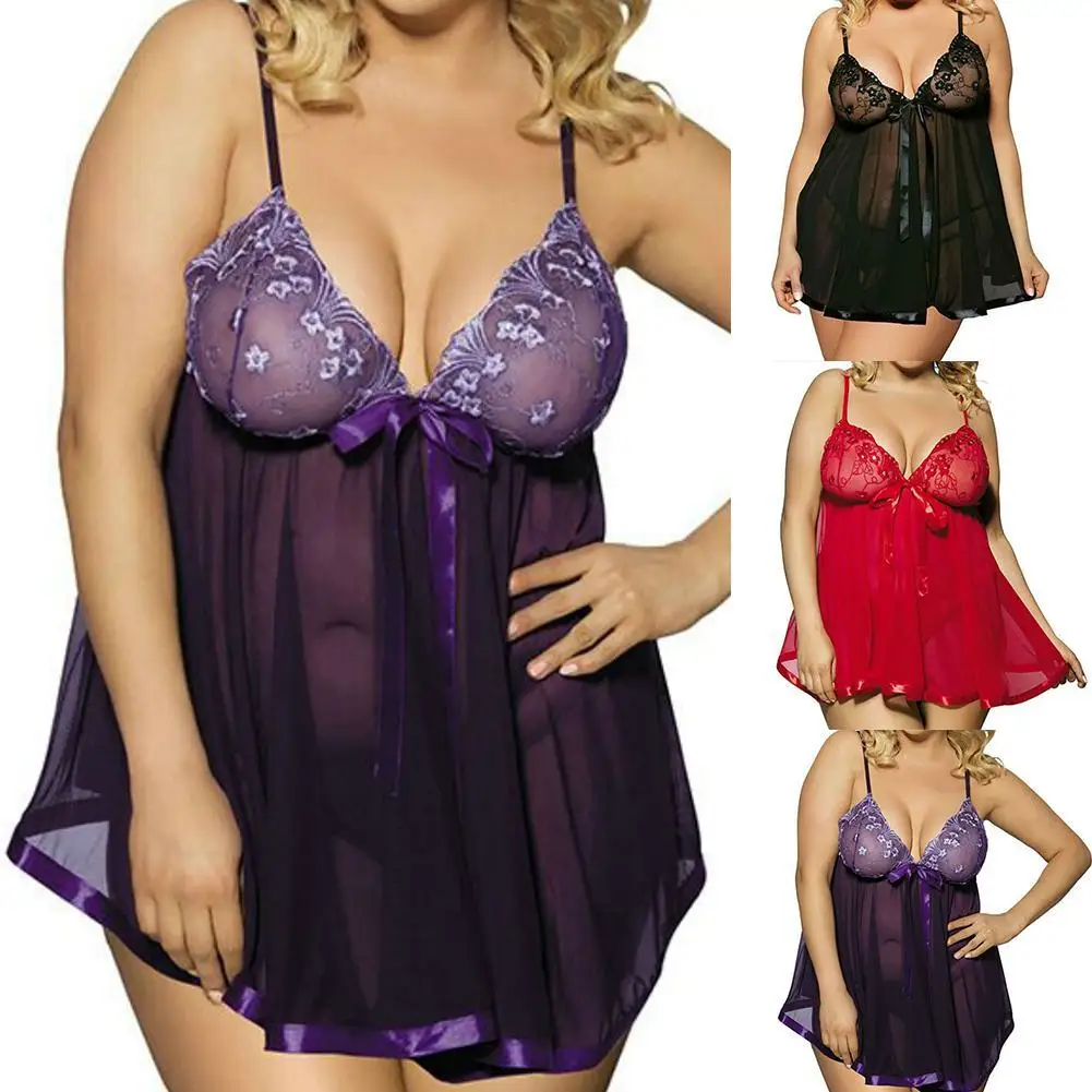 Fashion Female Large size Oversized code Tempting Sexy Lace Bra Lingerie Set Bandage Underwear Sleepwear Underwear