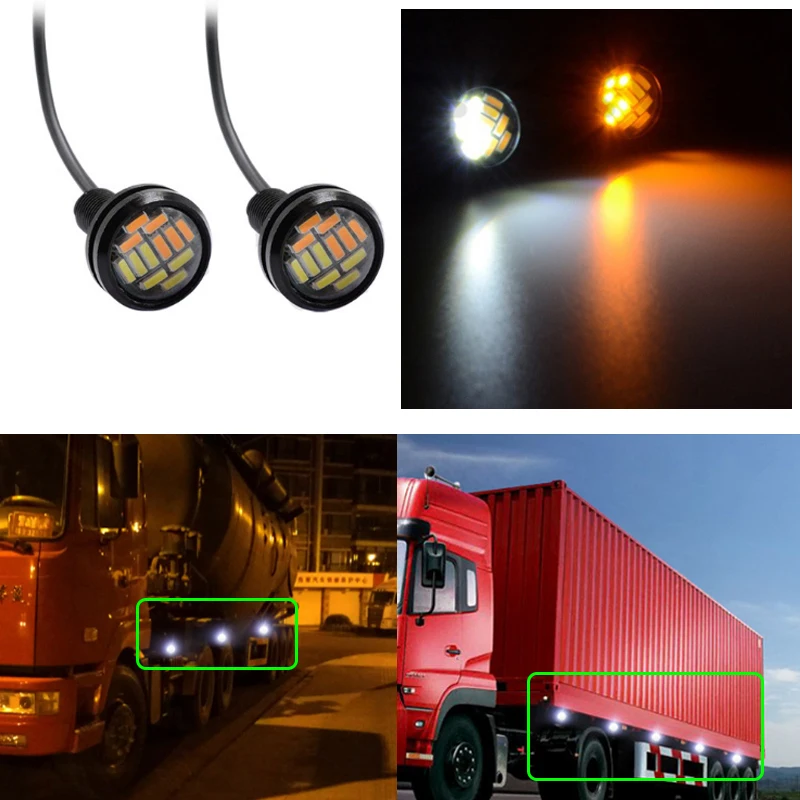 20 штук автомобиля светодиодный светильник боковая Лампа Белый drl s 4014 12SMD Орлиный