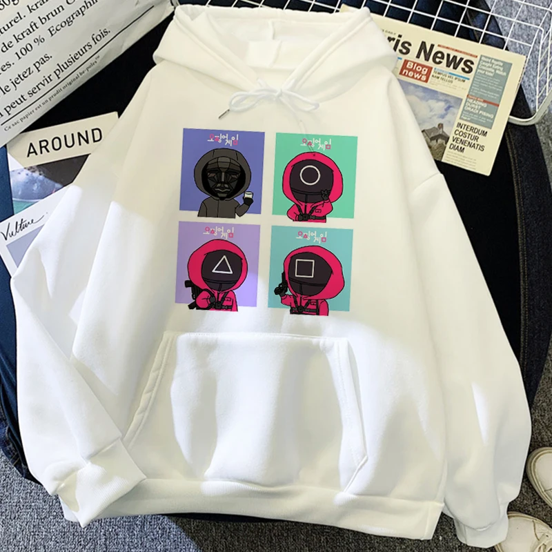 

New Harajuku Korean Squid Game Hoodie Women Men Streetwear Hip Hop Unisex Fashion Pullovers Sweatshirt Autumn Round Six Outwear