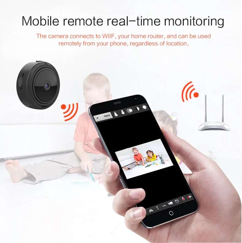Мини Full HD 1080P беспроводная Wi-Fi домашняя камера безопасности с дистанционным управлением, микро камера для спорта, DVR DV, обнаружение движения, маленькая камера P2P IP/