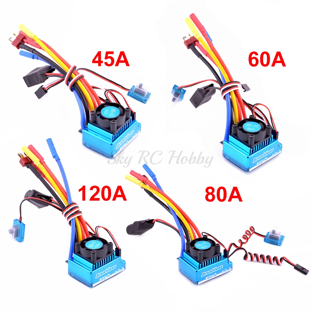 Новинка 45A 60A 80A 120A бесщеточный Электрический контроллер скорости ESC