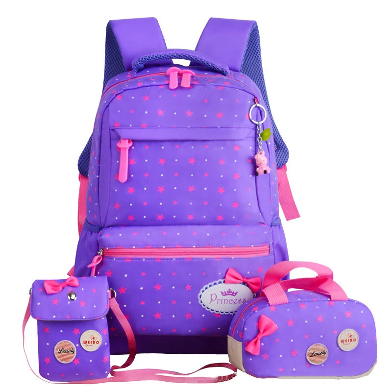 School Children Bags Teenagers Girls Printing Rucksack school Backpacks 3pcs/Set Mochila kids travel backpack Cute shoulder bag