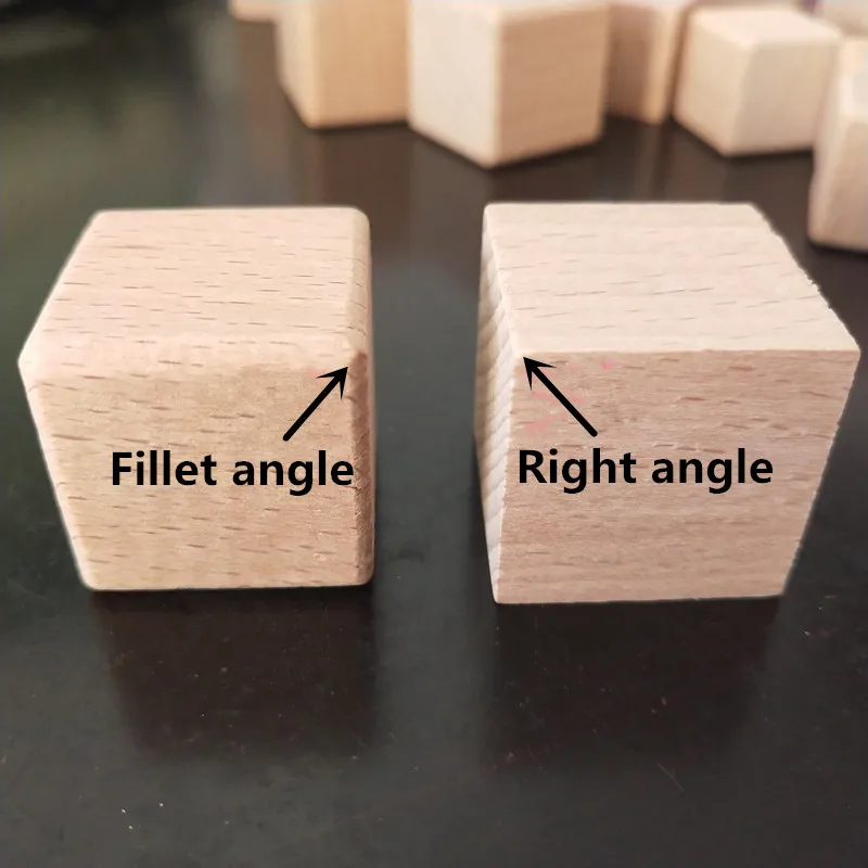 Деревянные кубики необработанные Пустые Квадратные деревянные березовые блоки