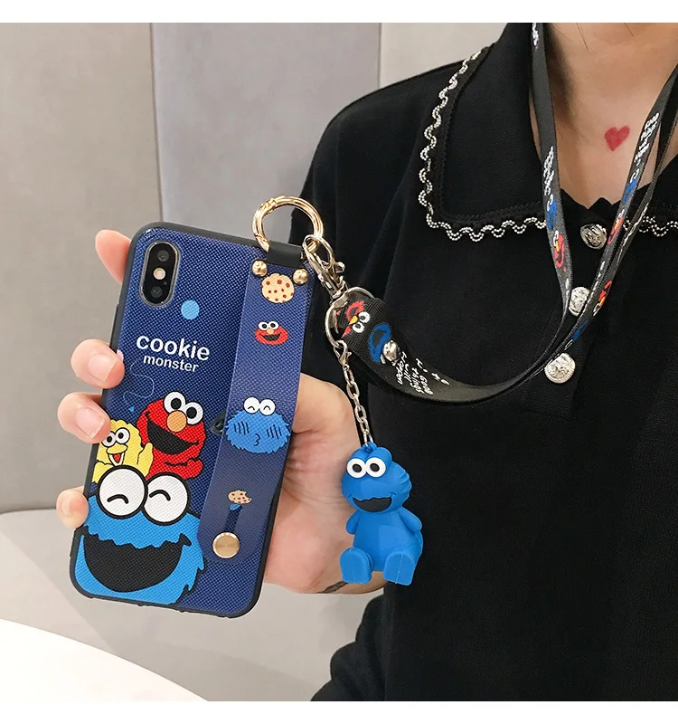 As shown in Чехол SAM S10 с мультяшным ремешком на запястье авокадо для телефона samsung Galaxy S10 plus S9 S9P S8 Note 8/9 милый чехол-держатель+ игрушка+ ремешок - Цвет: As shown in