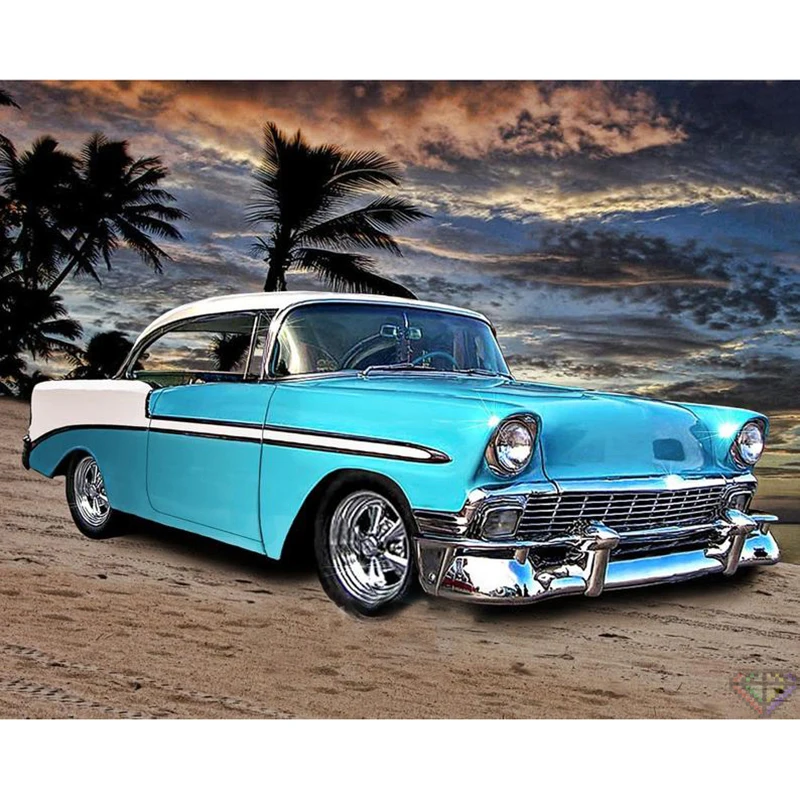 

5D DIY Diamond Painting 100% Full Square/Round Drill "Car scenery" Diamond Embroidery Cross Stitch 3D Decor