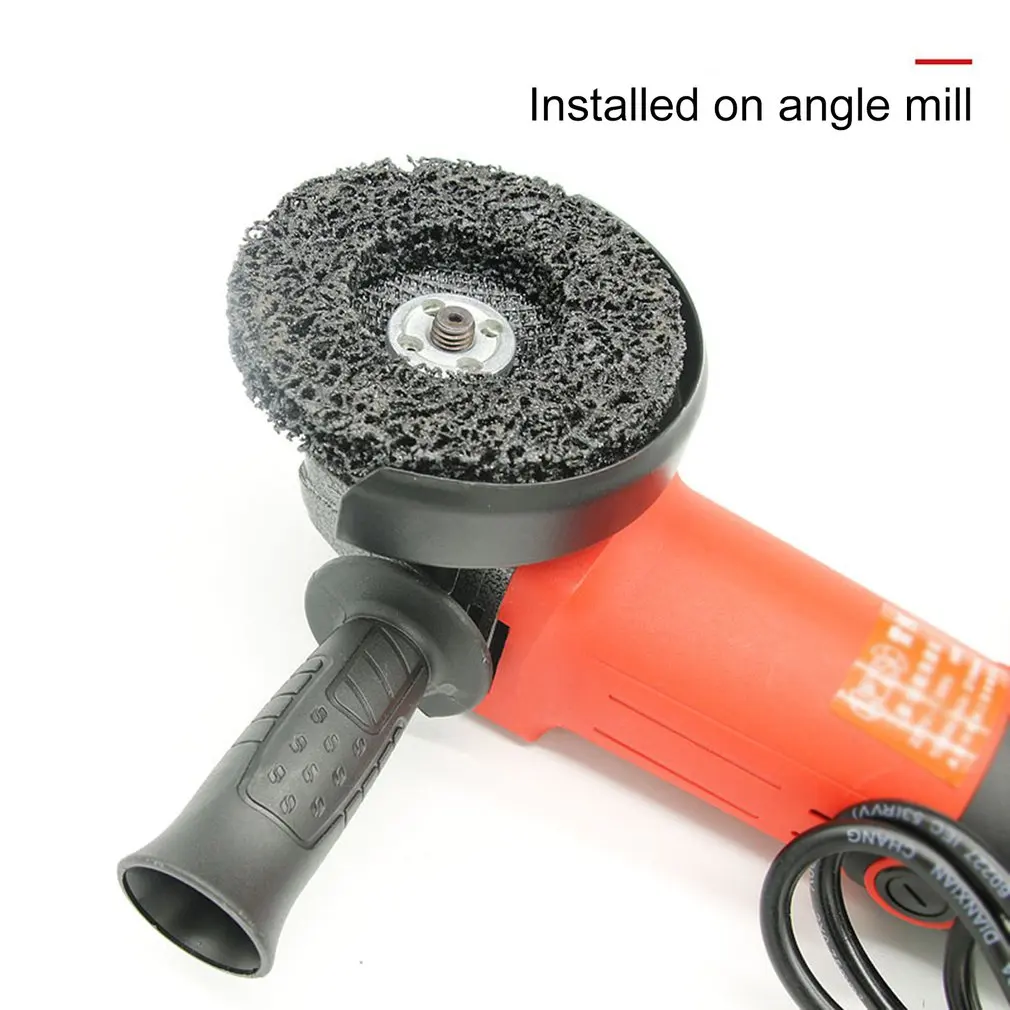 Durable Poly Strip Disc Wheel 100*16mm Wood Metal Paint Rust Removal Clean Abrasive Tools For Angle Grinder Mayitr | Инструменты