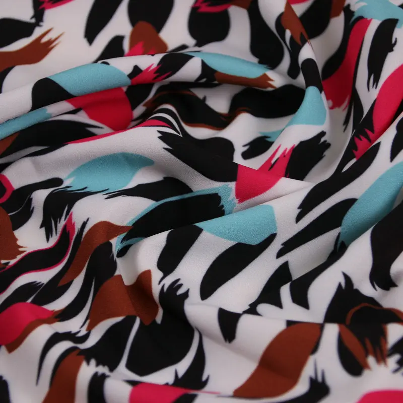 Красочная ткань для одежды с леопардовым принтом весна-лето-осень ручной работы