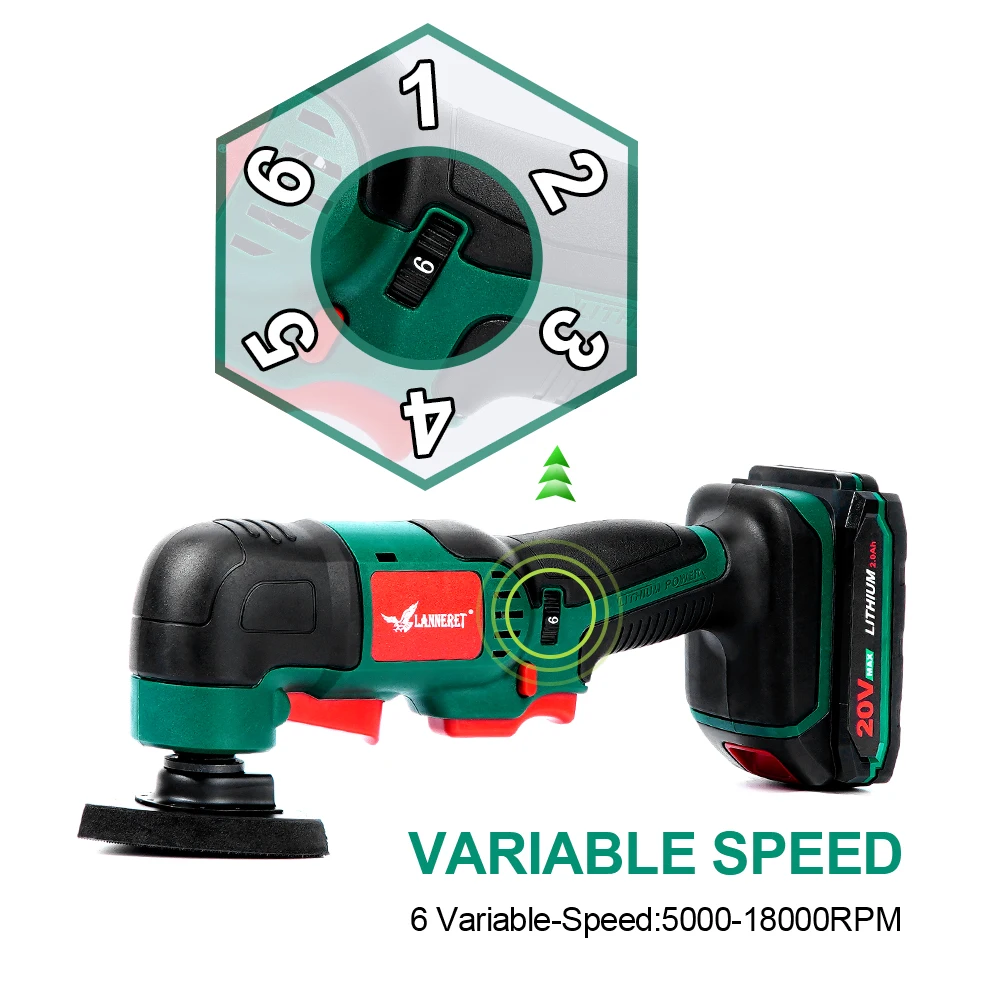 Вибропила Осциллирующий Инструмент 20 в литий ионный набор многофункциональный