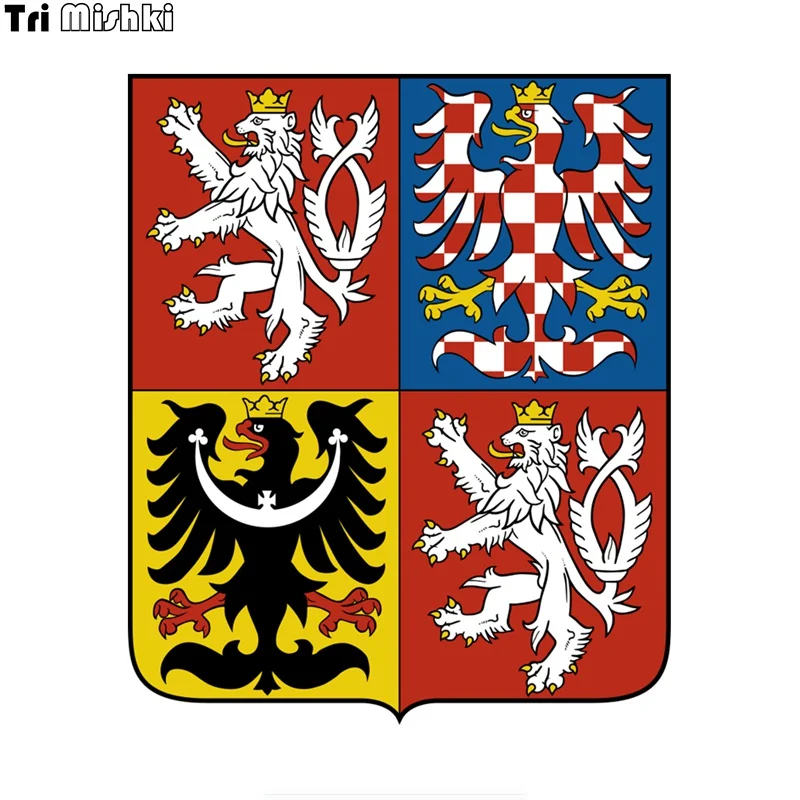 Tri Mishki WCS692 герб Чешская Республика автомобильные стикеры цветные Переводные