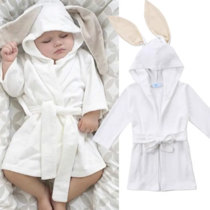 

Newborn Baby Boy Girl Robe Hoodies Sleepwear High Quality Infant Sleeprobe Soft Solid Color Bathrobe Pajamas Children's Clothes