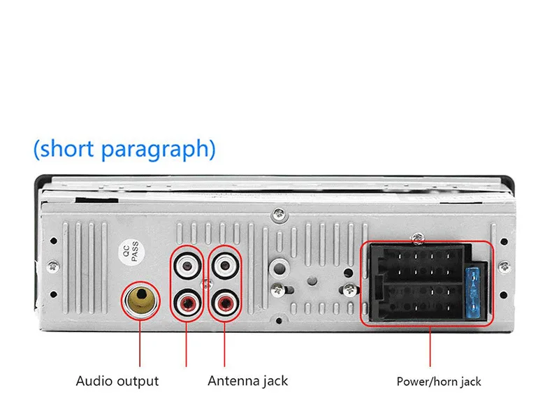 1 Din ISO jack 12 в Bluetooth Автомобильные магнитолы с дистанционным управлением в тире fm-радио AUX SD USB MP3 аудио автомобиля