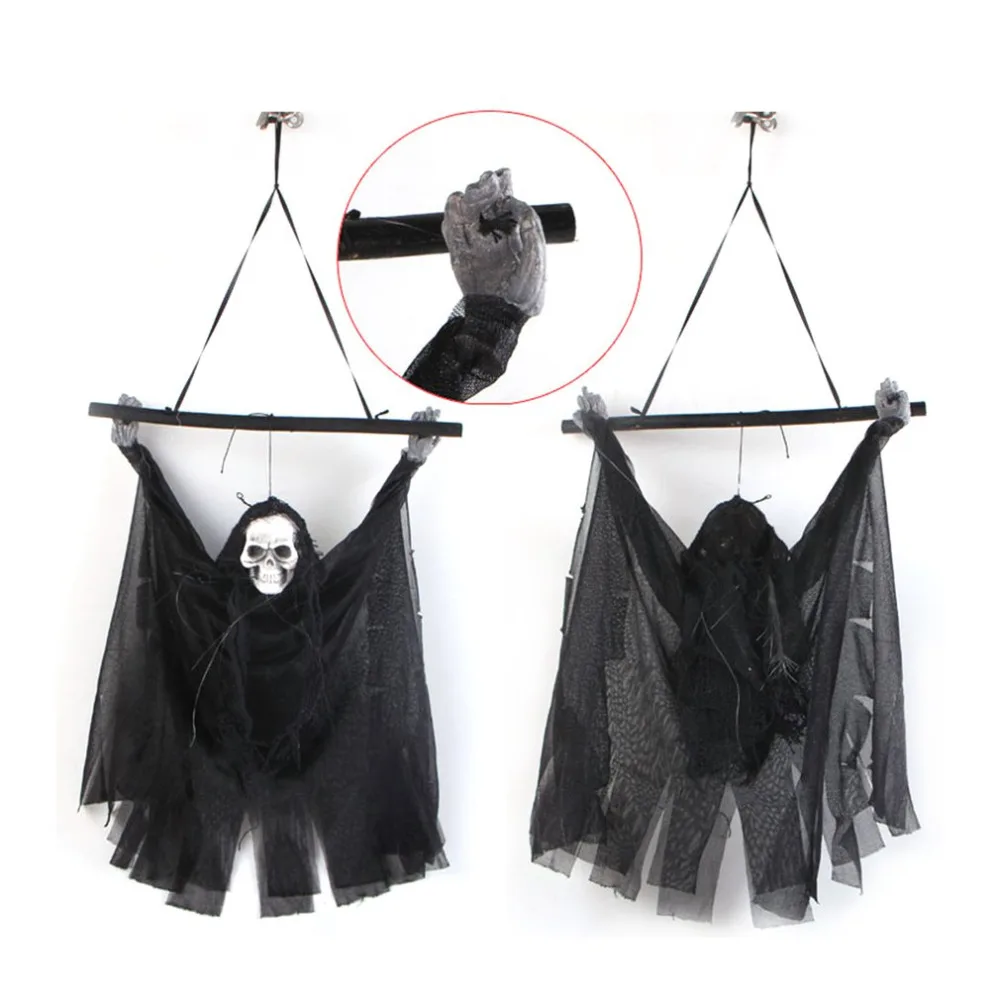 Скелет с голосовым активированием череп на Хэллоуин подвесное украшение