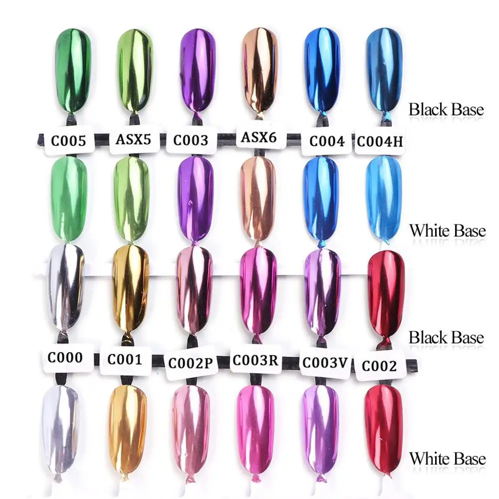 Ногти Femme лак для ногтей Блестящий Порошок металлический цвет художественная