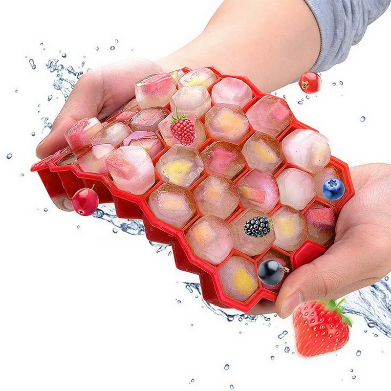 

Creative Honeycomb Ice Tray Silicone Ice Cube Maker Bar Home DIY Whisky Chilled Drink Ice Mold Chocolate Jelly Candle Soap Mould
