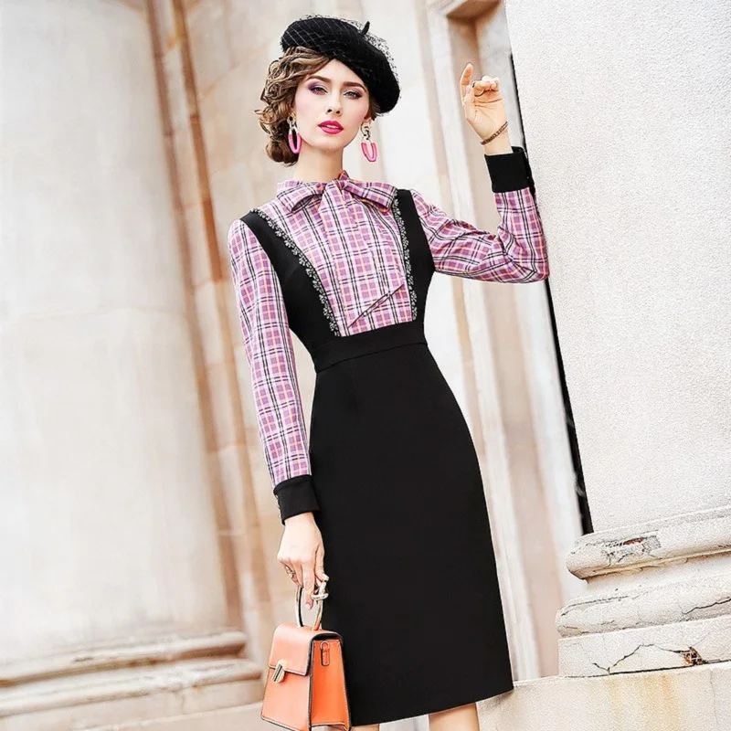 Новинка Весна 2020 дизайнерское облегающее привлекательное офисное платье для