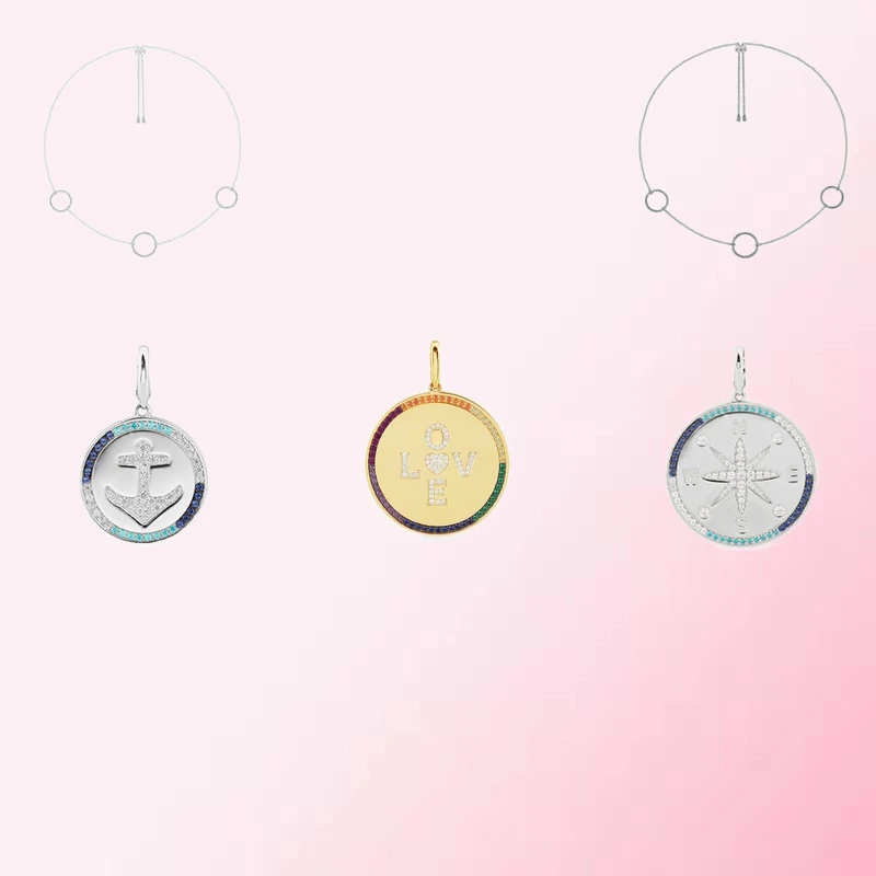 

1:1 Making 925 Sterling Silver Customized DIY Pendants For Literary Youth Personalized Design