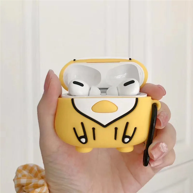 

Case for Airpods 1 2 Bluetooth Earphone Case for Airpods Pro Accessories Protective Cover Cute Standing Chicken Silicone 3D