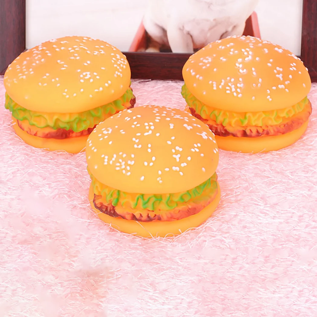 Комплект из 3 предметов игрушки для домашних питомцев мило псевдо гамбургер