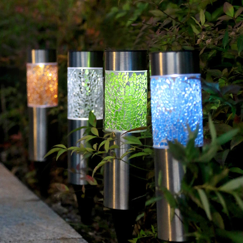 구매 태양 정원 조명 크리 에이 티브 균열 태양 지상 조명 야외 방수 램프 빌라 마당 조명 잔디 통로 장식