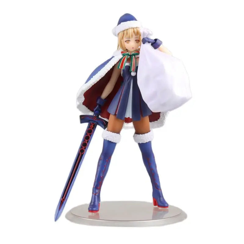 

Аниме Фигурка Рождество Fate Grand Order Saber FATE The Holy Grail War Fate Stay Night ПВХ экшн-фигурка игрушка кукла Chid подарок