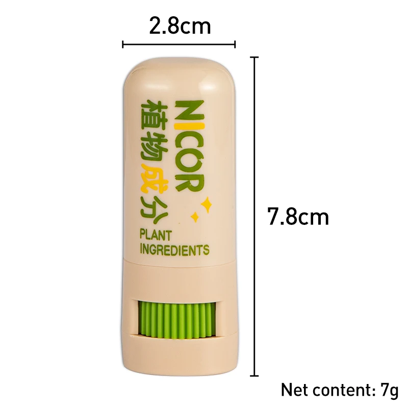 Антизудный пластырь 7 грамм Палочка мятного аромата с растительными экстрактами китайской медицины, увлажняющий, охлаждающий, успокаивающий укусы комаров и облегчающий зуд.